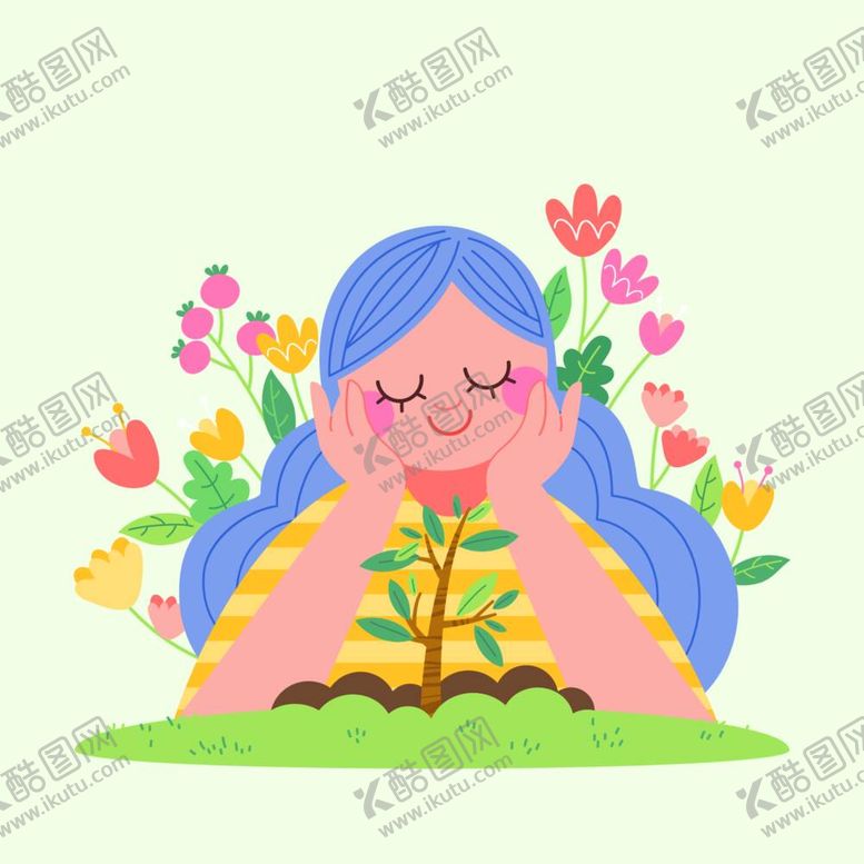 编号：19604810021222412619【酷图网】源文件下载-方形植树节海报