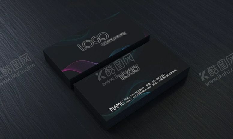 编号：50825307140635575575【酷图网】源文件下载-黑色名片