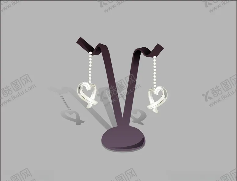 编号：38453409240914152382【酷图网】源文件下载-矢量耳环素材