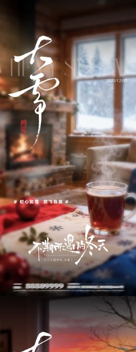 地产大雪节气海报