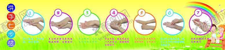 编号：99013710270908136470【酷图网】源文件下载-七步洗手法