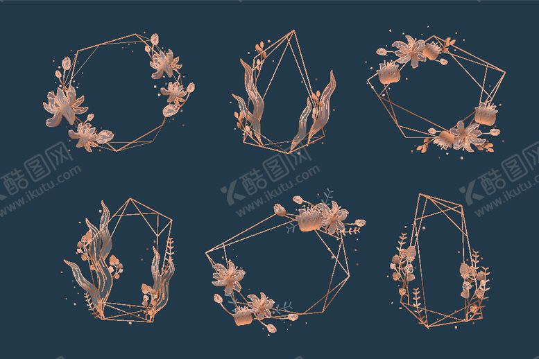 编号：73435410291307357376【酷图网】源文件下载-金色几何边框