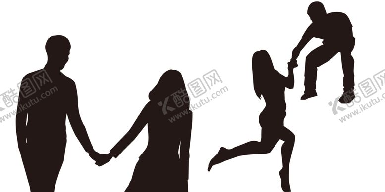 编号：38639709161420008264【酷图网】源文件下载-情侣剪影