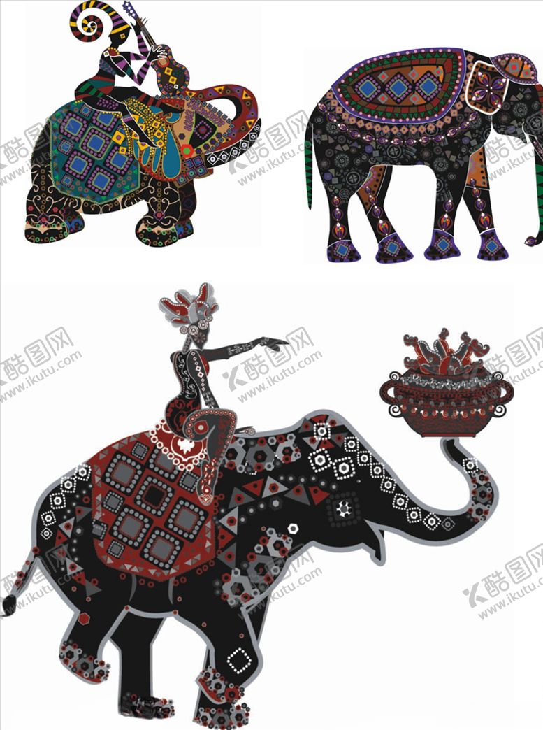编号：31389006280808414333【酷图网】源文件下载-矢量大象插画