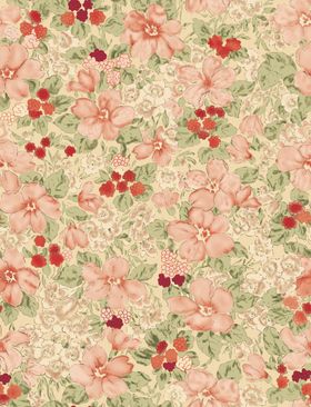 粉色花卉图案布料纹理