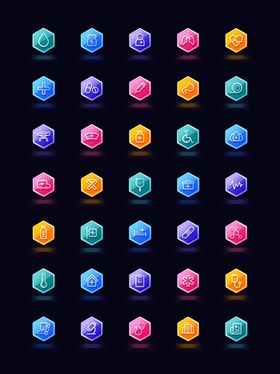图标志线条商务插