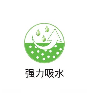 强力吸水图标