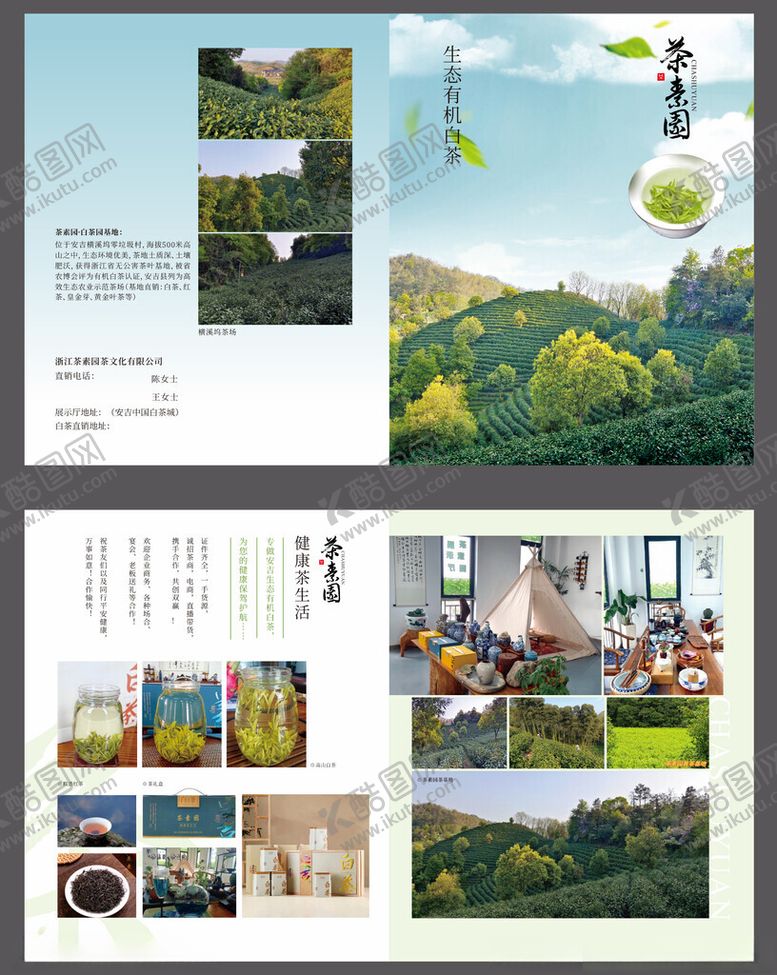 编号：96232902100845092317【酷图网】源文件下载-茶折页