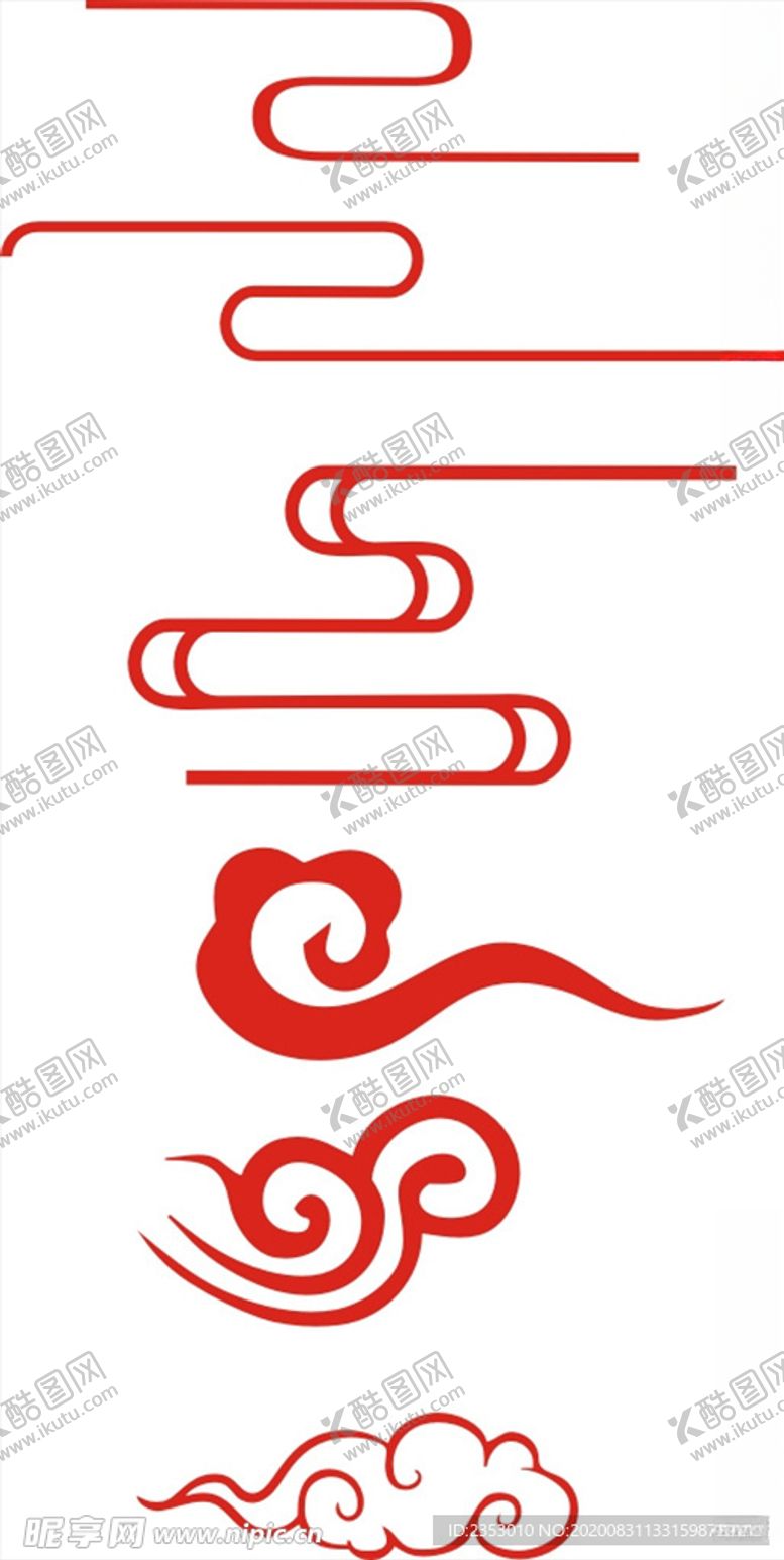 编号：30374505080317296123【酷图网】源文件下载-祥云花纹