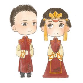 卡通情侣