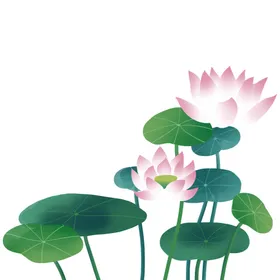 荷花素材立夏古典夏日