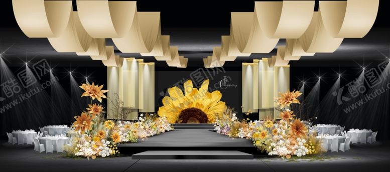 编号：97484212182006574087【酷图网】源文件下载-奢华婚礼现场花艺布置