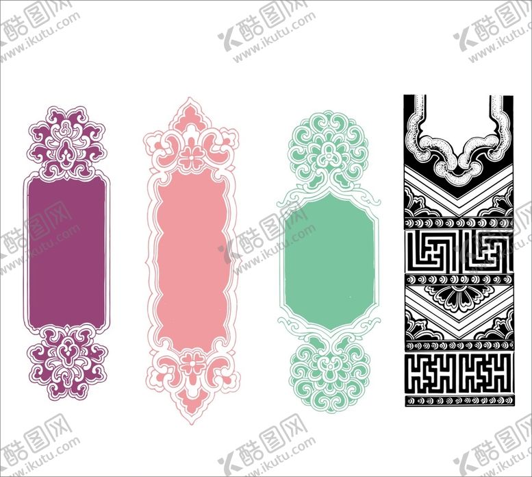 编号：16365502131113247137【酷图网】源文件下载-花纹花边装饰矢量图形
