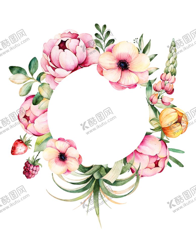 编号：85970506272026278731【酷图网】源文件下载-水彩花