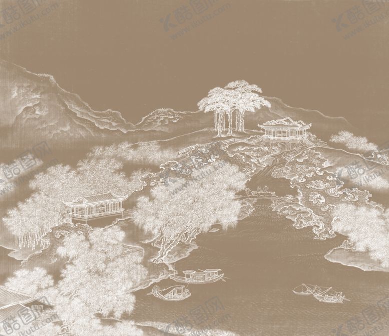 编号：11786910201543191145【酷图网】源文件下载-新中式背景墙
