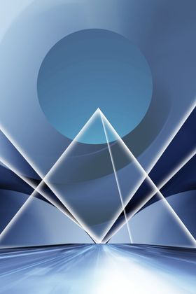 蓝色背景公司文化展板白领企业文化展板公司文化墙