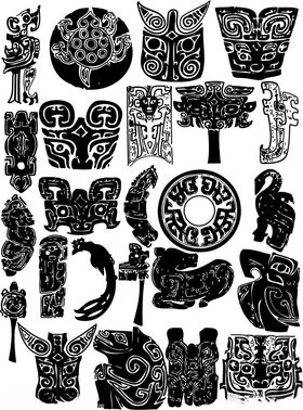 复古风格图案集合