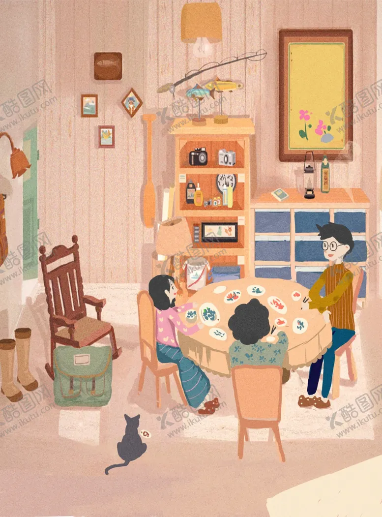 编号：95733901230550372365【酷图网】源文件下载-中秋插画