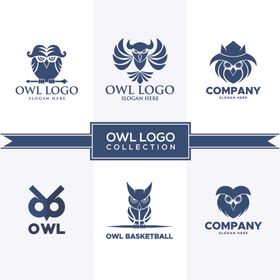 猫头鹰主题公司标志设计