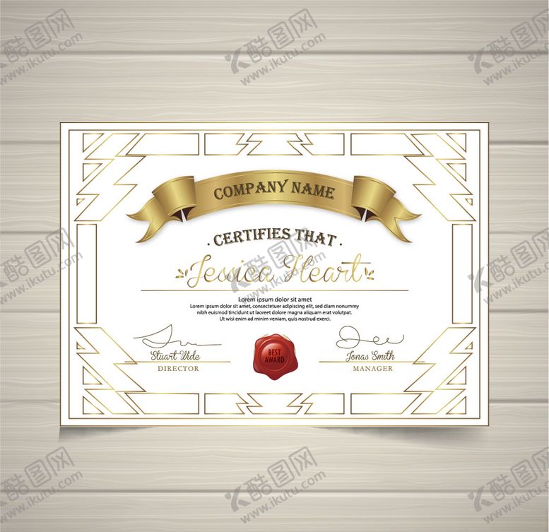 编号：52325709270947109045【酷图网】源文件下载-证书