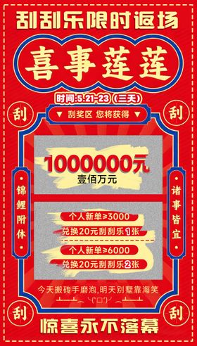 刮刮乐活动海报