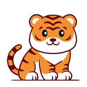 虎年卡通插画壬寅团拜会人物形象国潮