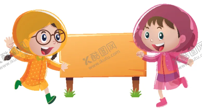 编号：31514607051051343218【酷图网】源文件下载-穿雨衣的儿童
