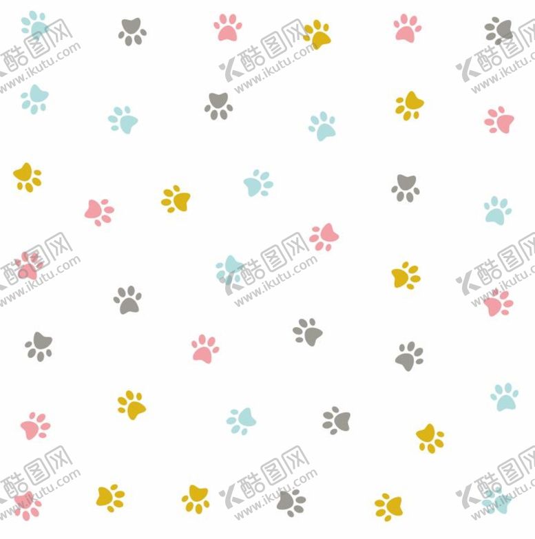 编号：32754501250533342748【酷图网】源文件下载-猫爪底纹背景