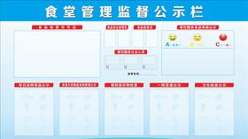 食堂管理监督公示栏