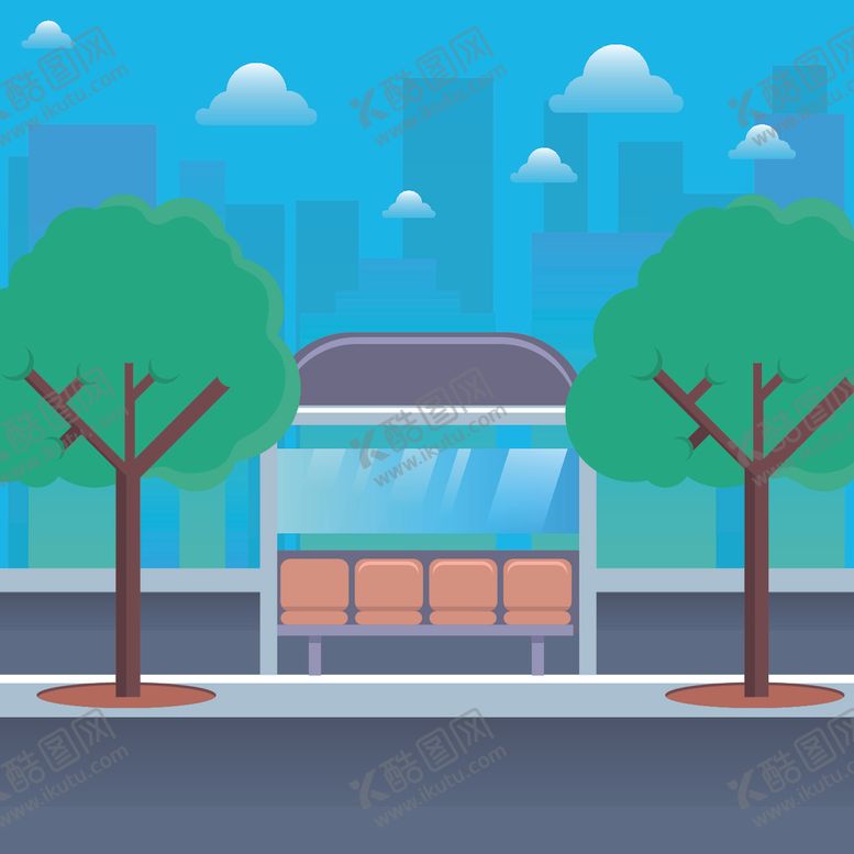 编号：86427110240144434940【酷图网】源文件下载-城市插画
