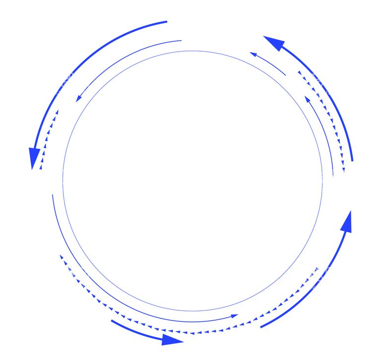 编号：42109309190742592437【酷图网】源文件下载-蓝色科技箭头圆框