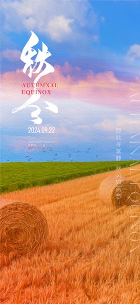 秋分节气海报