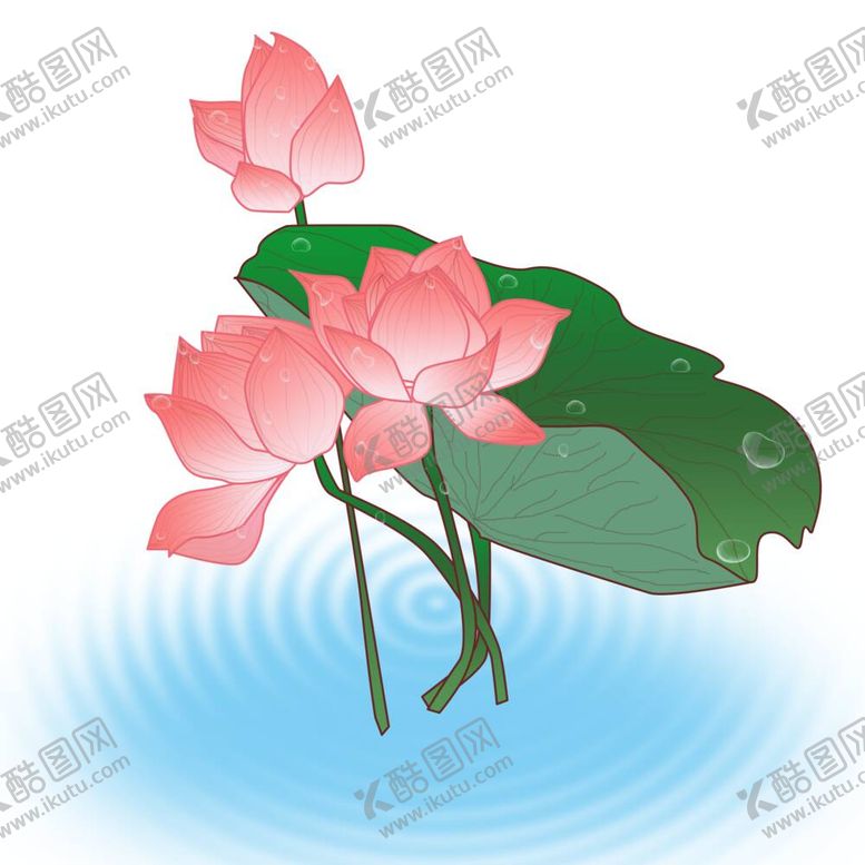 编号：89574012050025178159【酷图网】源文件下载-手绘荷花 