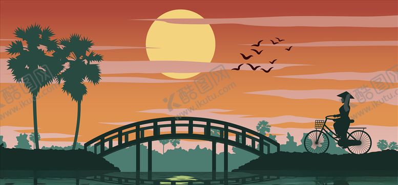 编号：27920710310741179213【酷图网】源文件下载-日落晚霞