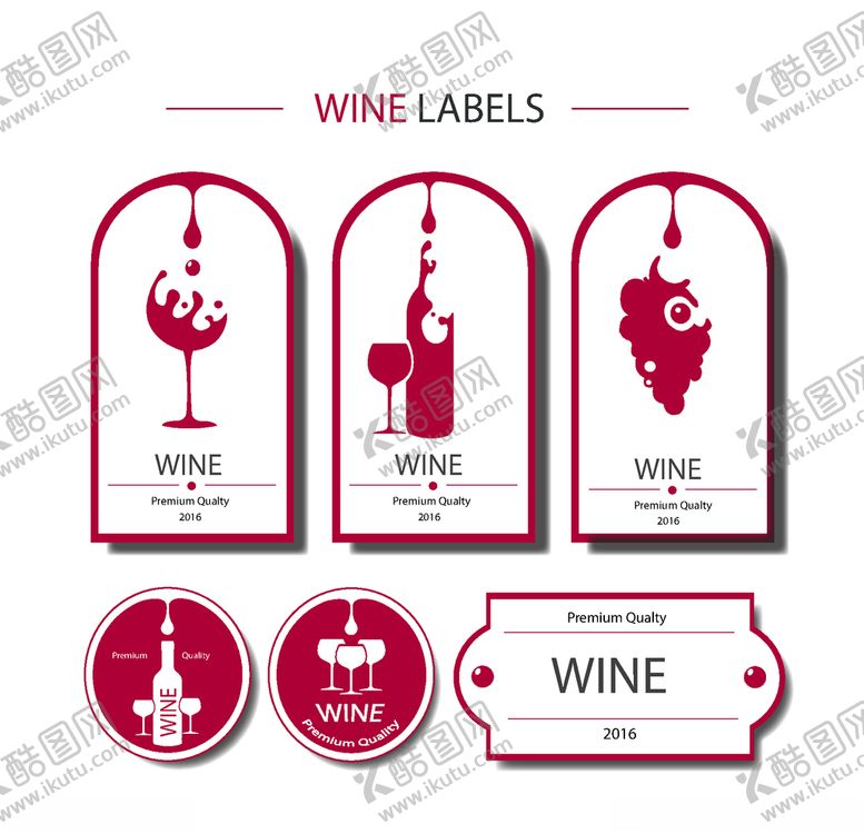 编号：79035009190901414636【酷图网】源文件下载-创意葡萄酒标签