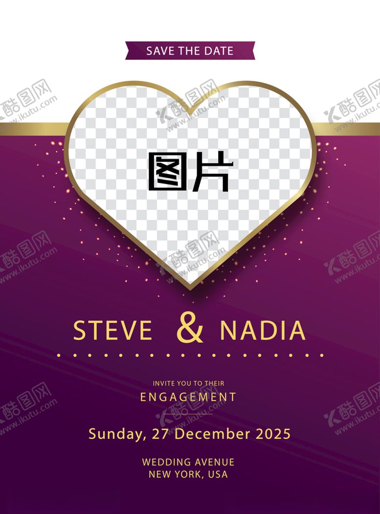 编号：69504105021907305060【酷图网】源文件下载-婚礼结婚请柬邀请函