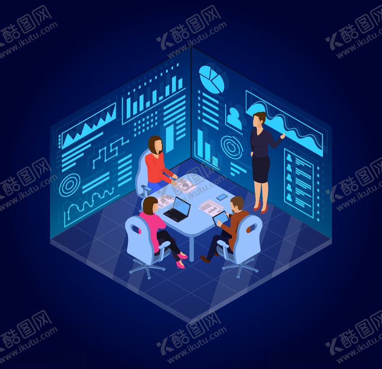 编号：83891505150225053929【酷图网】源文件下载-等距视角插画