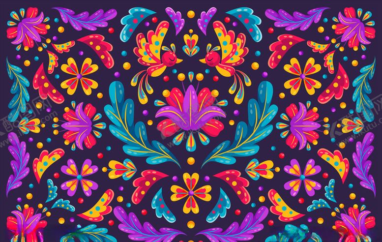 编号：75979009291906128790【酷图网】源文件下载-花纹背景