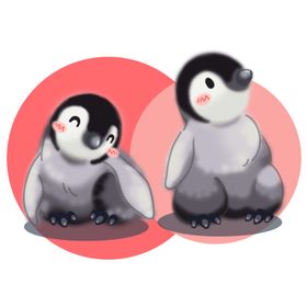 可爱手绘企鹅