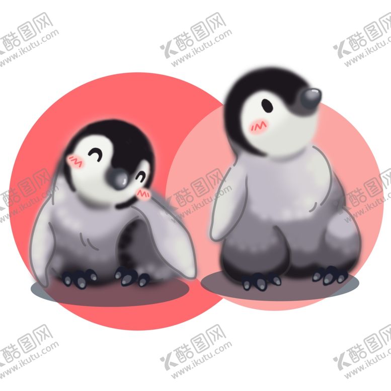 编号：46130105091612143003【酷图网】源文件下载-可爱手绘企鹅