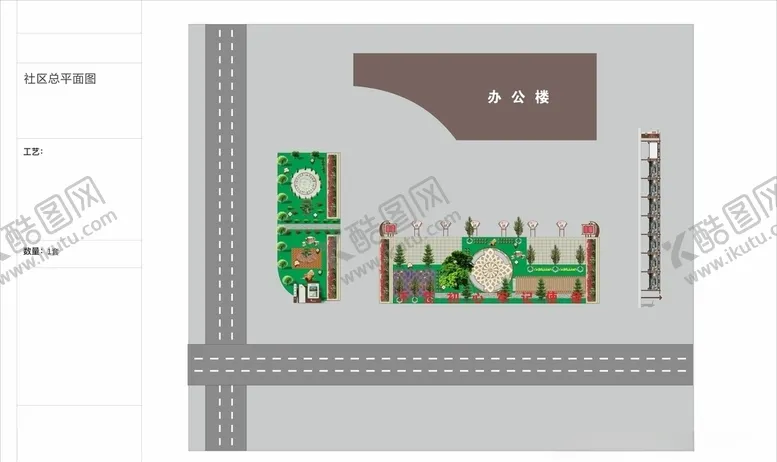编号：64026706240248433950【酷图网】源文件下载-社区绿化平面图
