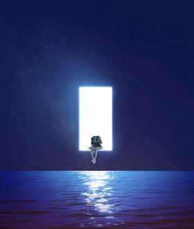 创意星空合成海报图片 