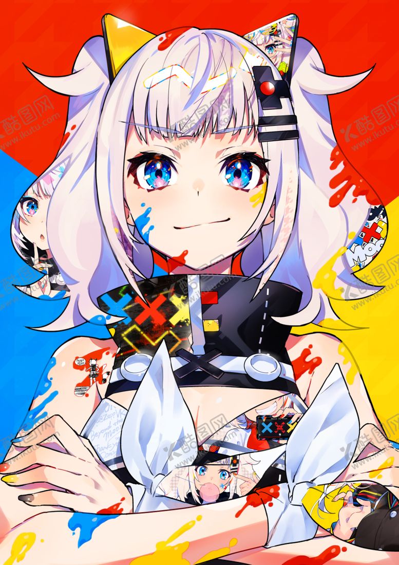 编号：92471410231506293311【酷图网】源文件下载-彩色人物动漫插画背景
