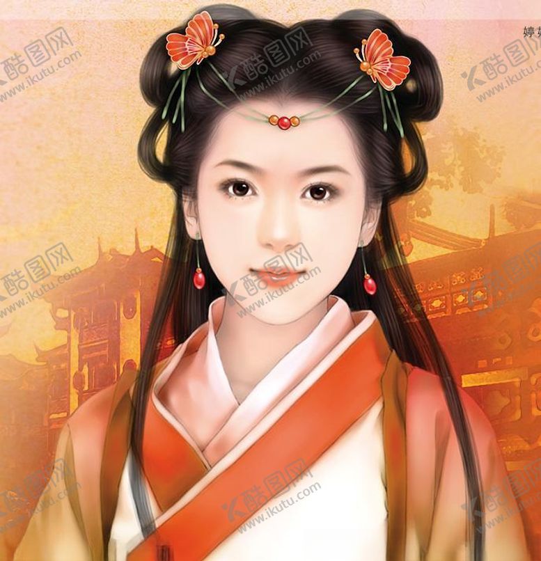 编号：46794809082240106264【酷图网】源文件下载-古装美女插画图片