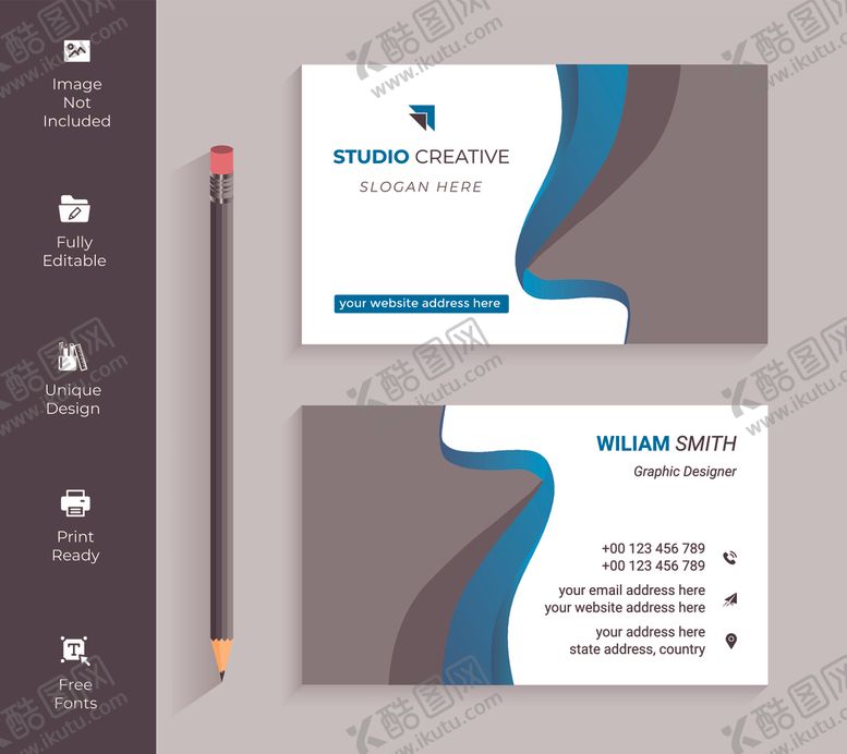 编号：27616110131758407290【酷图网】源文件下载-个性名片