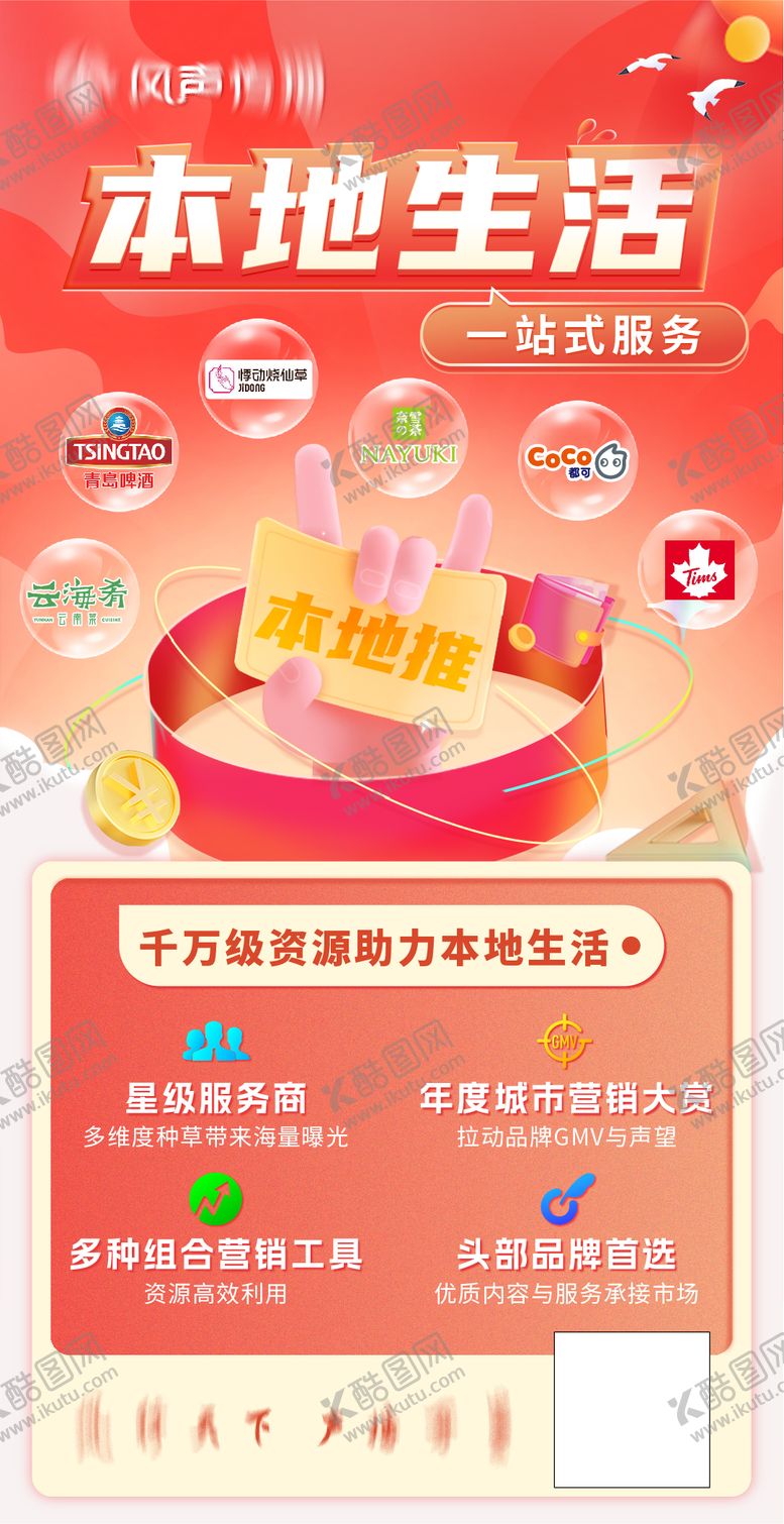 编号：85636911201837157299【酷图网】源文件下载-本地生活服务海报