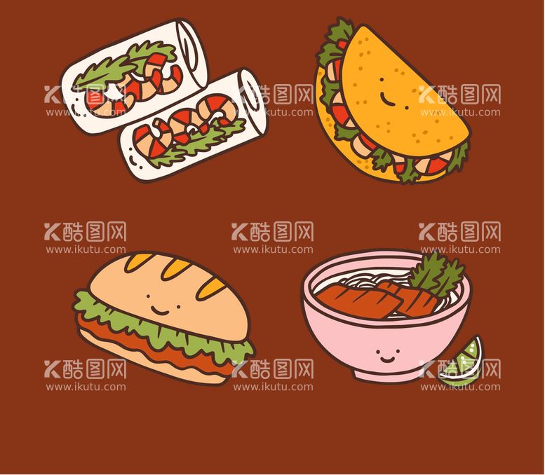 编号：15089610020736108049【酷图网】源文件下载-食物插画 