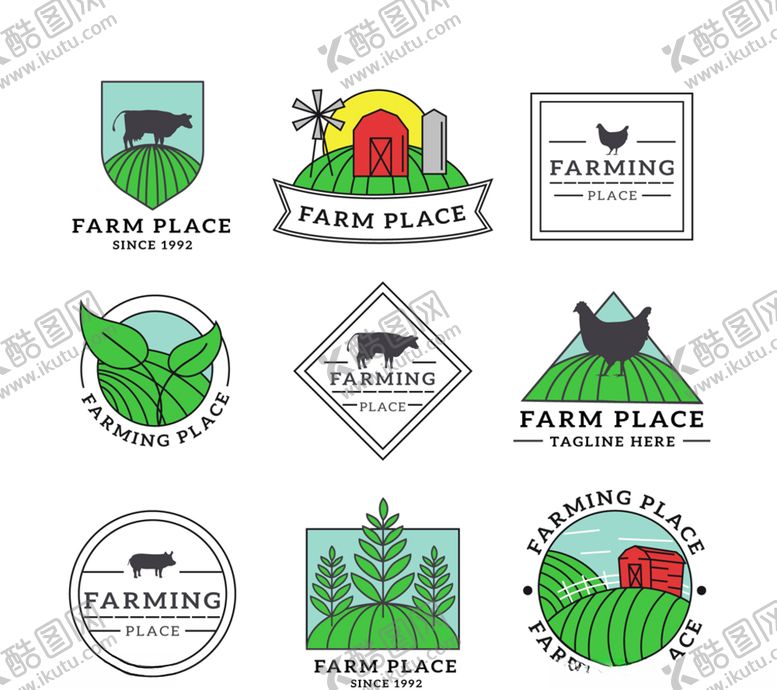 编号：82697409150214041943【酷图网】源文件下载-农场标志