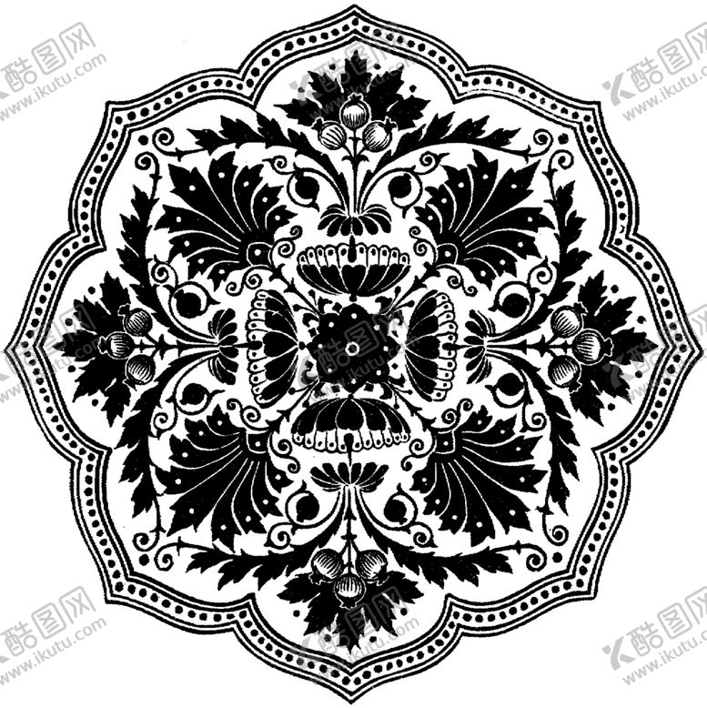 编号：76011609220435516386【酷图网】源文件下载-镂空花图案