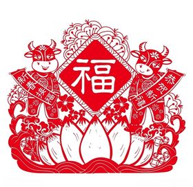 牛年红色喜庆背景